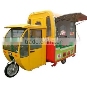 Mobile Fast Food Cart Trailer/ Food Cart With Frozen Yogurt Machine thumbnail-1