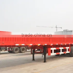 2016 Low Price 80 Ton Side Wall Semi Trailer / Cargo Semi Trailer for Sale thumbnail-6