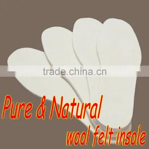 Natural Fine Wool Snow Boot Wool Felt Insoles thumbnail-1