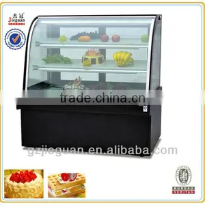 Jieguan Luxury Free Standing Double Arc Cake Display Cooler /Cake Display Refrigerator CW-1200 thumbnail-1