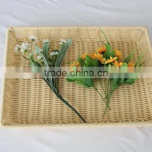PE Rattan Woven Supermarket Kitchen Storage Food Basket Fruit Storage Equipment thumbnail-4