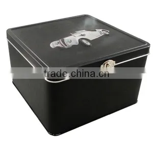 Colorful Printed Tin Can Wholesale Hinged Metal Lunchboxes thumbnail-2