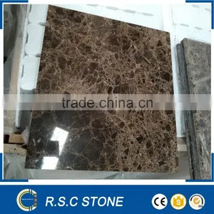 Solid Surface Dark Emperador Marble, Composite Marble Tile thumbnail-1
