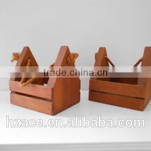 Geometric Wooden Planter - Modern Hanging Planter - Modern Hanging Planter thumbnail-2