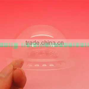 Disposable Biodegradable Clear Plastic Dome Lids,PLA Plastic Yogurt Cup Lid thumbnail-2