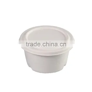 12OZ Compostable Bagasse350ml Deep Bowls With Bagasse Lid L047 thumbnail-1