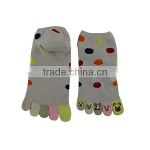 China Cotton Cute Women 5 Boat Toe Five Finger Sock thumbnail-2