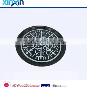 PS/ABS Dia 36cm Plastic Round Black Barware Serving Tray/anti-skid Anti-slip Tray thumbnail-1