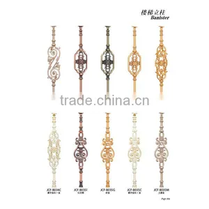 Luxury Design Decorative Color Coated Aluminum Indoor Railing Stair Baluster thumbnail-1