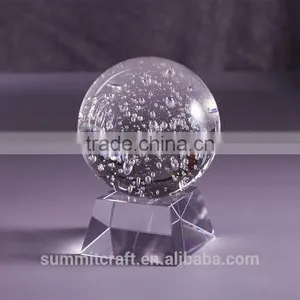 Decorative Personalized Crystal Ball With Bubbles thumbnail-1