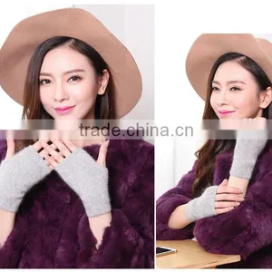 Cashmere Autumn Winter Gloves Have Finger Korean Mittens thumbnail-3
