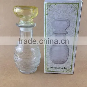 Clear Body Yellow Lid Glass Diffuser Bottle thumbnail-1