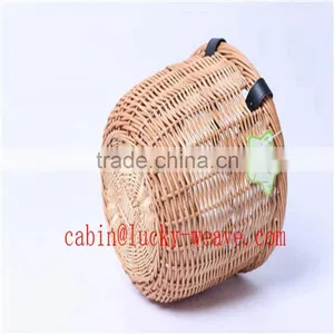 Wholesale Easter Woven Wicker Bike Basket thumbnail-6