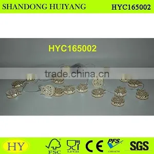 2016 New Design Wholesale Wood Owl Ornaments Led Light thumbnail-1