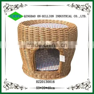 Woven Wicker Handmade Dog House thumbnail-1