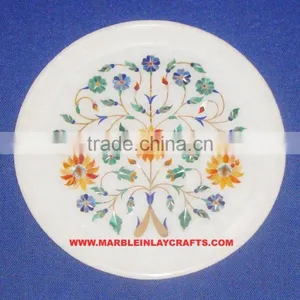 Designer Marble Stone Inlay Decorative Plate thumbnail-1