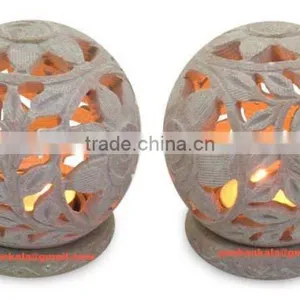 Soapstone Candle Holder, Soapstone Candle Lamp, Soapstone Candle Stand thumbnail-1