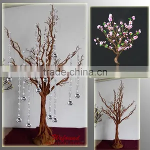 WEFOUND Natural Color Wish Tree With Flowers Crystal Wedding Table Tree thumbnail-1