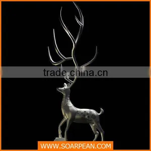 Christmas Giant Resin Deer Statue thumbnail-1