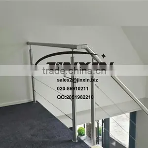 JINXIN 304/316/316L Good Looking Stainless Steel Cable Railing Systems Cable Railing Hardware thumbnail-2