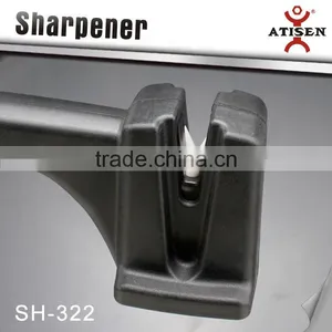 Black Ceramic Knife Sharpener With Long Handle thumbnail-1