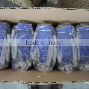 DDsafety Hot Sale Nylon Gloves With Gray PU Coated Working Gloves thumbnail-2