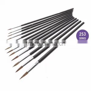 High-end 9Pcs/set Bicolor Synthetic Nylon Bristles Acrylic Watercolor Paintbrushes for Artists thumbnail-2