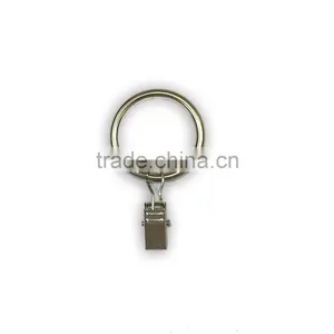 ID30mm & OD37mm Rod Ring With Clip Hanging / A Ring With A Clip / Iron Curtain Ring With Clip thumbnail-1