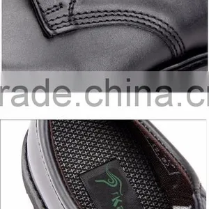 Black Genuine Cow Leather Goodyear Welted Men Safety Shoes thumbnail-4