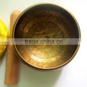 High Quality Handmade in Nepal Buddhist Meditation Healing Tibetan Singing Bowl thumbnail-3
