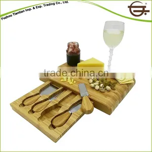 New Design Cheese Cutting Board Set Bamboo Cheese Board Set thumbnail-4