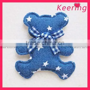 Animal Bear Embellishment for Children Clothes Kids Dresses WFL-083 thumbnail-1