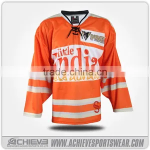 Super Great Red Mens Custom Sublimated Ice Hockey Jersey Shenzhen thumbnail-6