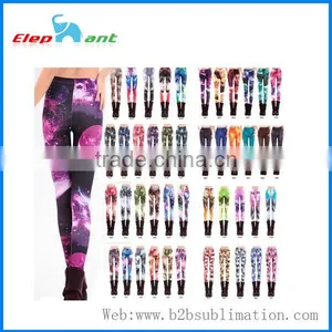 Factory Manufacture Hight Quality Sublimation Leggings Tight Pants for Girls thumbnail-1