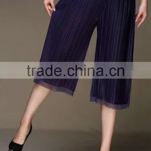 Pleat Sleeveless Solid Women Summer Pant Suits thumbnail-4