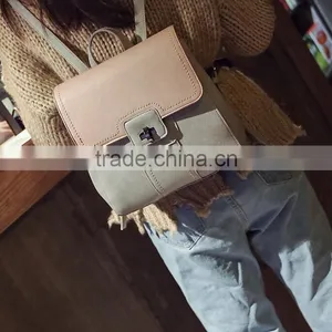 Zm50363b 2017 New Style Contrast Color Student Bag Fashion Shoulders Schoolbag thumbnail-3
