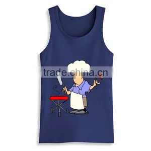 2016 Hot Sale Custom Print Fashion Blank Gym Mens Stringer Singlet Wholesale thumbnail-6