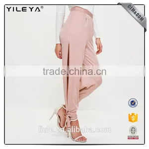 2017 Latest Design Sex Women Long Pants With Slit and Nice Cut thumbnail-3