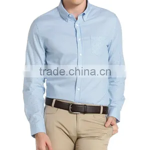 Long Sleeve 100% Cotton Shirts for Men Polka Dot Funky Shirts for Men thumbnail-1