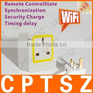 British Standard / British Gauge Wifi Mobile Remote Timer Socket Remote Control Smart Home WIFI Socket thumbnail-1