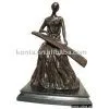 Bronze Woman Playing Guzheng thumbnail-1