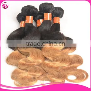 Hot Selling Gorgeous Two Tone Ombre Body Wave 10 Inch Brazilian Hair thumbnail-4