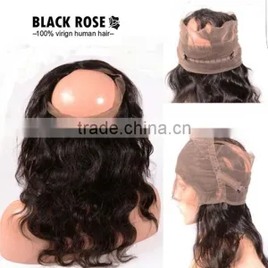 Peruvian Hair 360 Lace Frontal Closure With Lace Band thumbnail-2