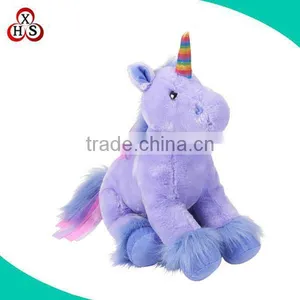 High Quality OEM 10inch Purple Plush Unicorn Stuffed Toys thumbnail-1