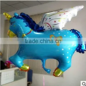 Wholesale Cheap Walking Pet FLY Horse Shaped Mylar Helium Aluminium Foil Balloon thumbnail-1