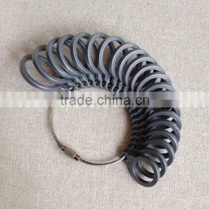 US Ring Sizes 3-13 Plastic Round Finger Gauge Sizers Plastic Ring Jewelers Measuring Tools US Ring Sizer Finger Gauge With Half thumbnail-2