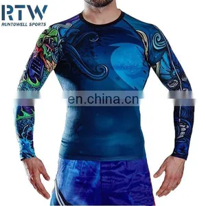 OEM Mens Long Sleeve Compression Shirt Wholesale thumbnail-4