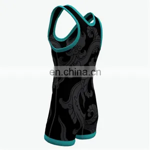 Mens Wrestling Singlets Printed by Sublimation thumbnail-5