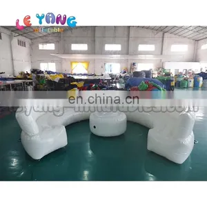 Round Shape Modern Living Room White Inflatable Air Lounger Fireproof Sofa thumbnail-1