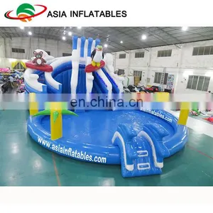 Kids Used Water Slide For Sale , Cheap Inflatable Water Slides With Pool thumbnail-3